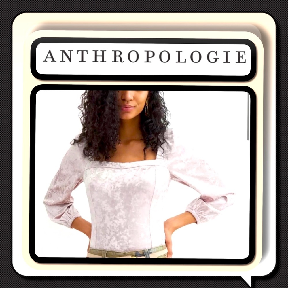 Excellent Condition Blush Pink Velvet Top SZ M